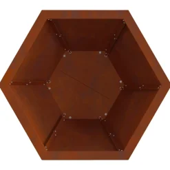 vidaXL Hoguera Marrón 50 x 50 x 40 cm Acero autopatinable Acero oxidado/marrón