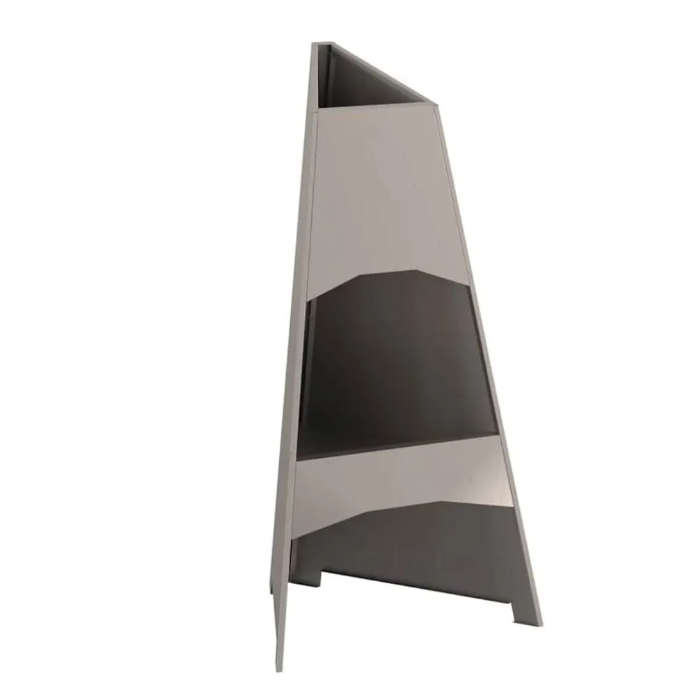 vidaXL Chimeneas-Hoguera Marrón 50 x 50 x 95 cm Acero autopatinable