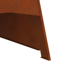 vidaXL Chimeneas-Hoguera Marrón 50 x 50 x 95 cm Acero autopatinable