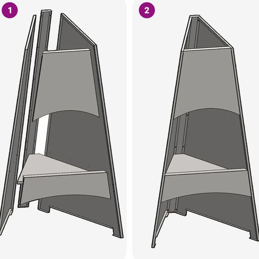 vidaXL Chimeneas-Hoguera Marrón 50 x 50 x 95 cm Acero autopatinable
