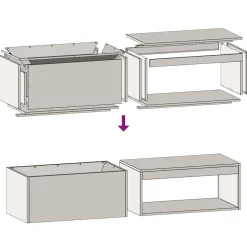 vidaXL Hoguera Marrón 160 x 45 x 35 cm Acero Acero oxidado/marrón New