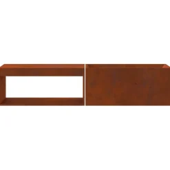 vidaXL Hoguera Marrón 160 x 45 x 35 cm Acero Acero oxidado/marrón New