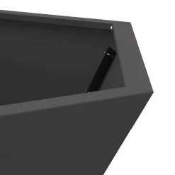 vidaXL Chimeneas-Hoguera Negro 75 x 75 x 28 cm Acero