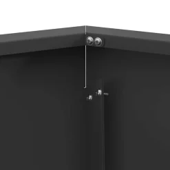 vidaXL Chimeneas-Hoguera Negro 75 x 75 x 28 cm Acero