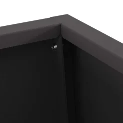 vidaXL Chimeneas-Hoguera Negro 50 x 35 x 100 cm Acero