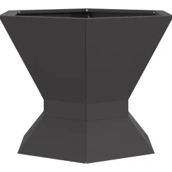 vidaXL Chimeneas-Hoguera Negro 50 x 50 x 40 cm Acero