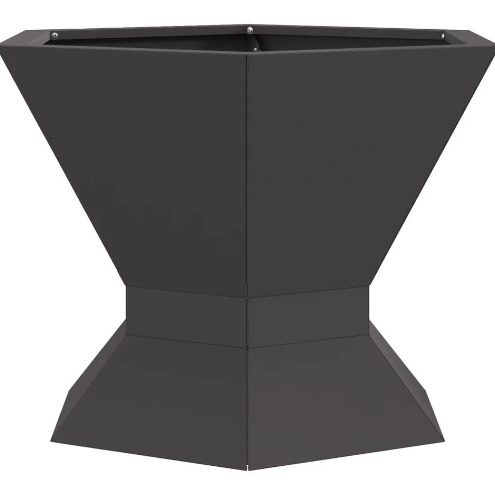 vidaXL Chimeneas-Hoguera Negro 50 x 50 x 40 cm Acero
