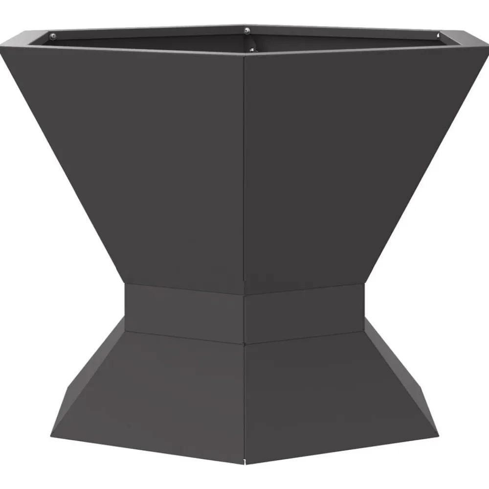 vidaXL Chimeneas-Hoguera Negro 50 x 50 x 40 cm Acero