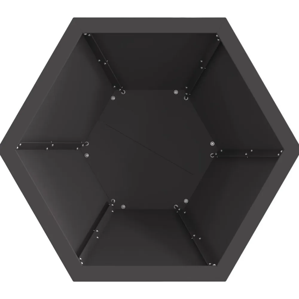 vidaXL Chimeneas-Hoguera Negro 50 x 50 x 40 cm Acero