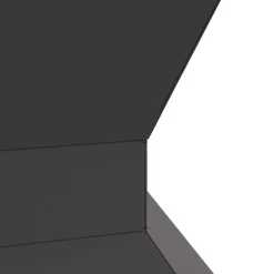 vidaXL Chimeneas-Hoguera Negro 50 x 50 x 40 cm Acero