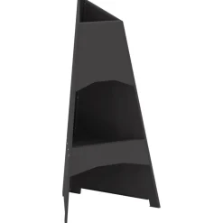 vidaXL Hoguera Negro 50 x 50 x 95 cm Acero Acero laminado en fr&iacute;o/negro Clearance