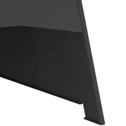 vidaXL Hoguera Negro 50 x 50 x 95 cm Acero Acero laminado en fr&iacute;o/negro Clearance