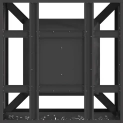 vidaXL Chimeneas-Hoguera Negro 60 x 60 x 30 cm Acero