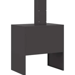 vidaXL Hoguera Negro 60 x 40 x 96 cm Acero Acero laminado en frío/negro New
