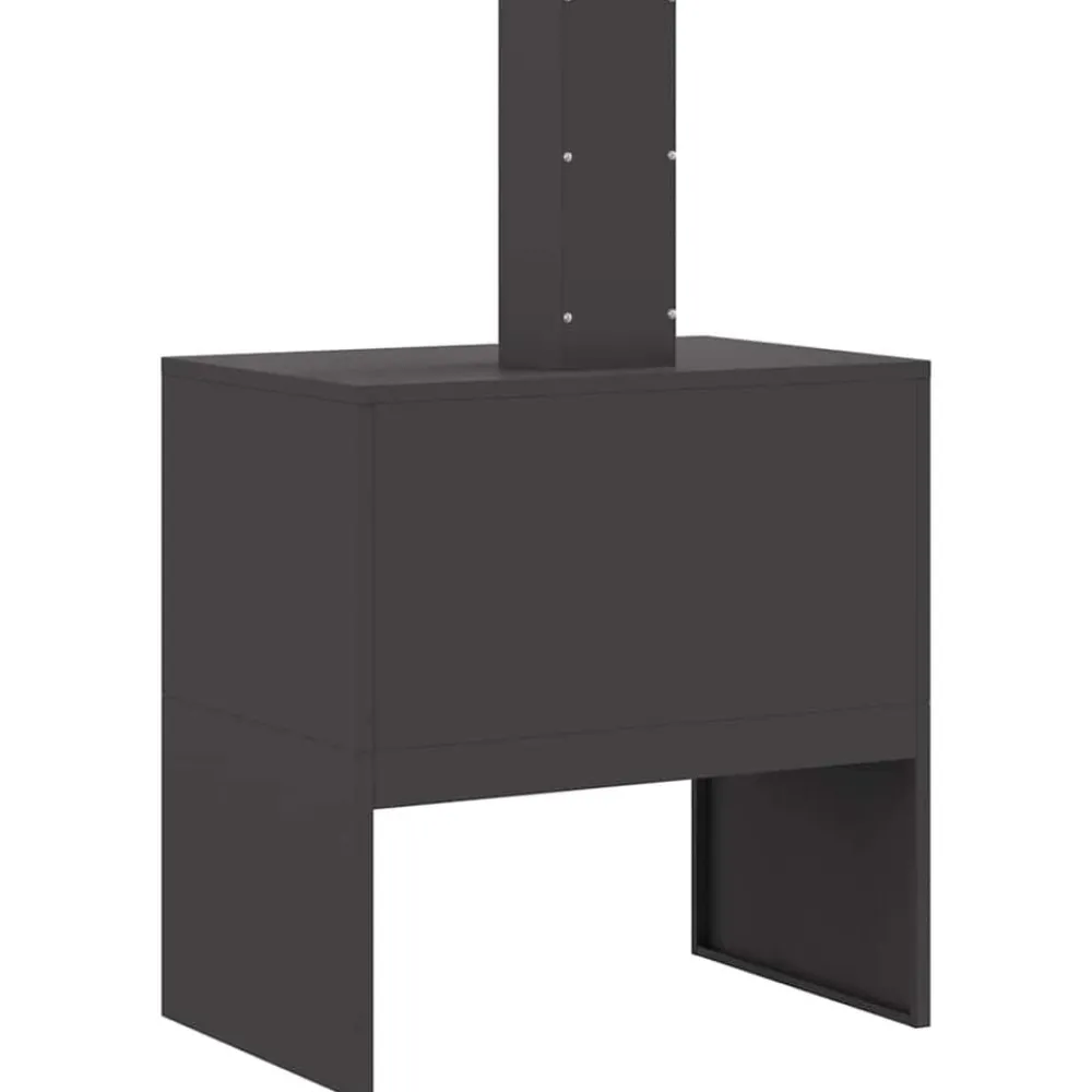 vidaXL Hoguera Negro 60 x 40 x 96 cm Acero Acero laminado en frío/negro New