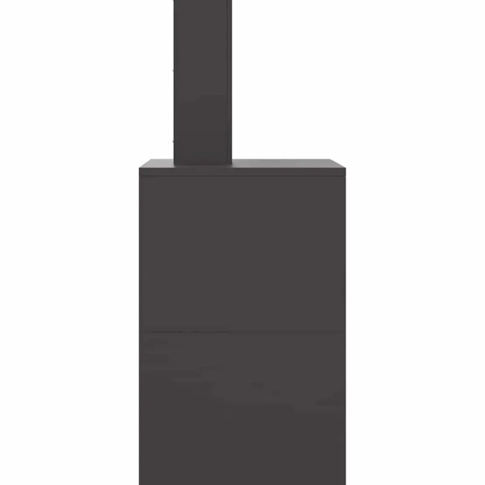 vidaXL Hoguera Negro 60 x 40 x 96 cm Acero Acero laminado en frío/negro New