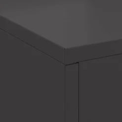 vidaXL Hoguera Negro 60 x 40 x 96 cm Acero Acero laminado en frío/negro New