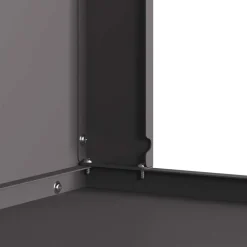 vidaXL Hoguera Negro 60 x 40 x 96 cm Acero Acero laminado en frío/negro New