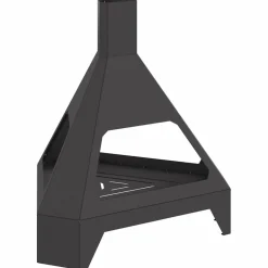 vidaXL Chimeneas-Hoguera Negro 50 x 43 x 52 cm Acero