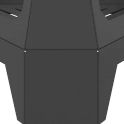 vidaXL Chimeneas-Hoguera Negro 50 x 43 x 52 cm Acero