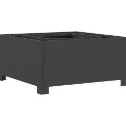 vidaXL Hoguera Negro 60 x 60 x 30 cm Acero Acero laminado en fr&iacute;o/negro