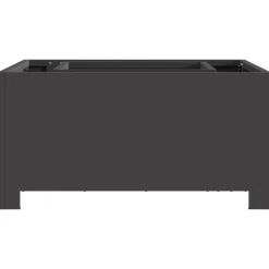 vidaXL Hoguera Negro 60 x 60 x 30 cm Acero Acero laminado en frío/negro
