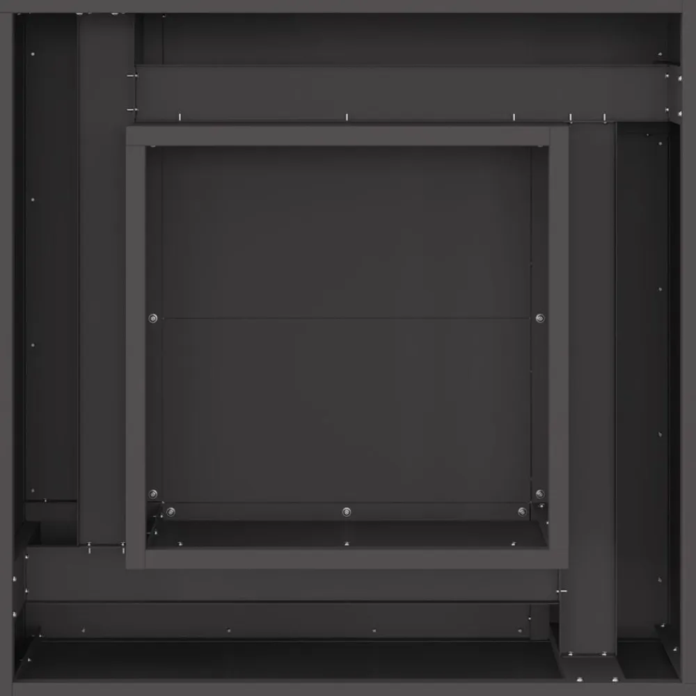 vidaXL Hoguera Negro 60 x 60 x 30 cm Acero Acero laminado en frío/negro
