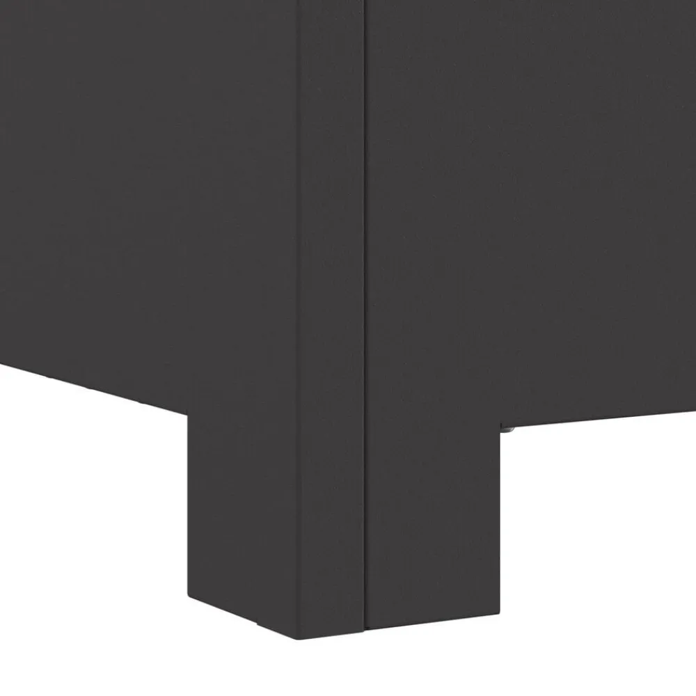 vidaXL Hoguera Negro 60 x 60 x 30 cm Acero Acero laminado en frío/negro