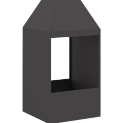 vidaXL Chimeneas-Hoguera Negro 50 x 50 x 100 cm Acero
