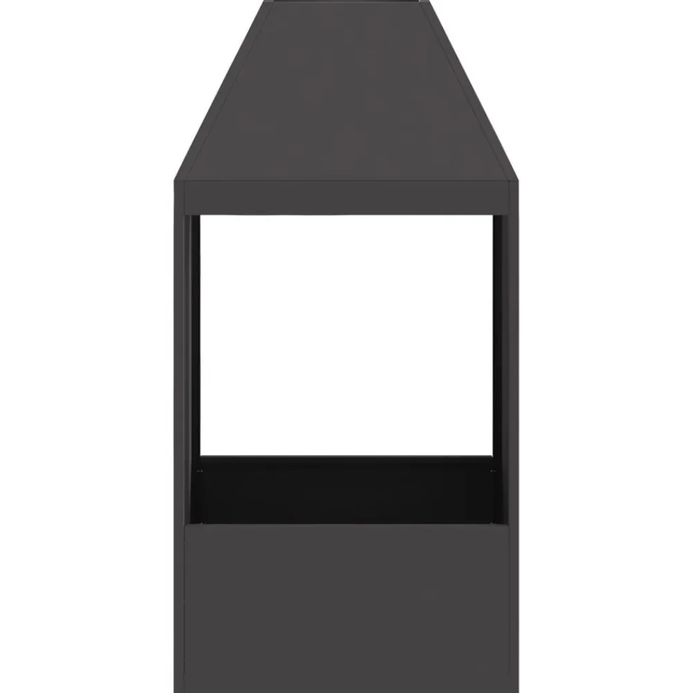 vidaXL Chimeneas-Hoguera Negro 50 x 50 x 100 cm Acero