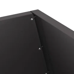 vidaXL Chimeneas-Hoguera Negro 50 x 50 x 100 cm Acero