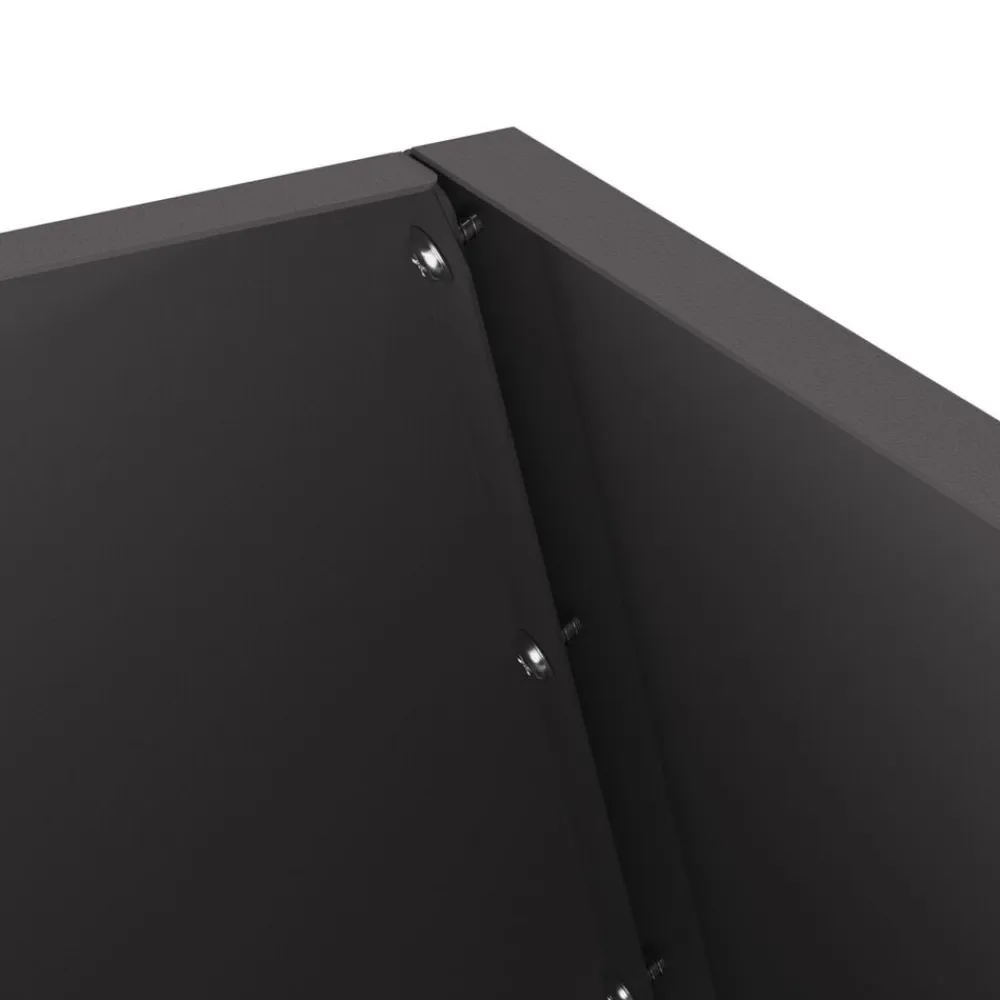 vidaXL Chimeneas-Hoguera Negro 50 x 50 x 100 cm Acero