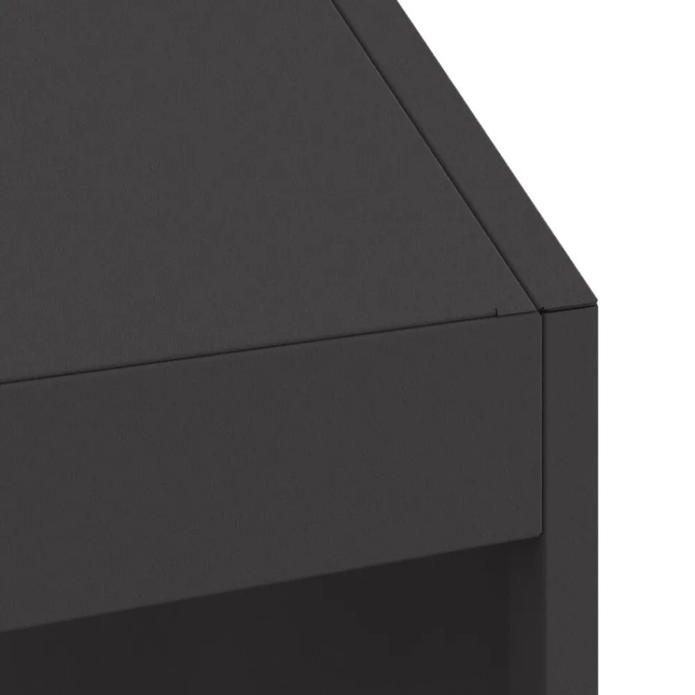 vidaXL Chimeneas-Hoguera Negro 50 x 50 x 100 cm Acero