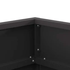 vidaXL Hoguera Negro 50 x 50 x 38 cm Acero Acero laminado en fr&iacute;o/negro Best