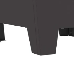 vidaXL Hoguera Negro 50 x 50 x 38 cm Acero Acero laminado en fr&iacute;o/negro Best