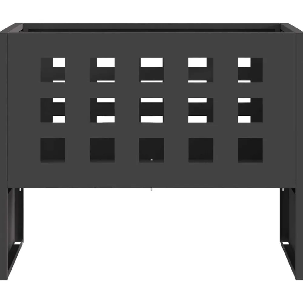 vidaXL Chimeneas-Hoguera Negro 50 x 30 x 40 cm Acero