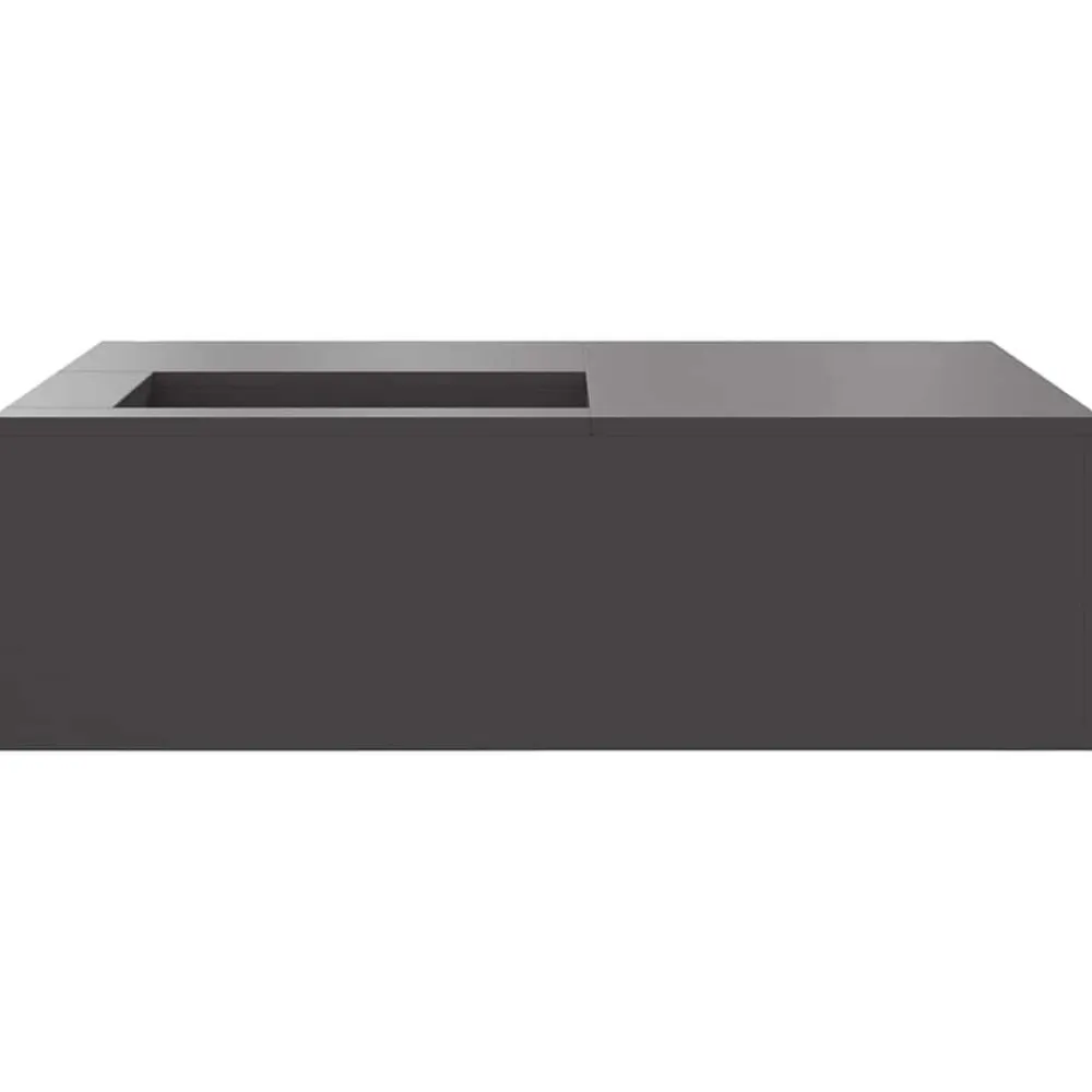 vidaXL Hoguera Negro 100 x 100 x 30 cm Acero Acero laminado en frío/negro Best