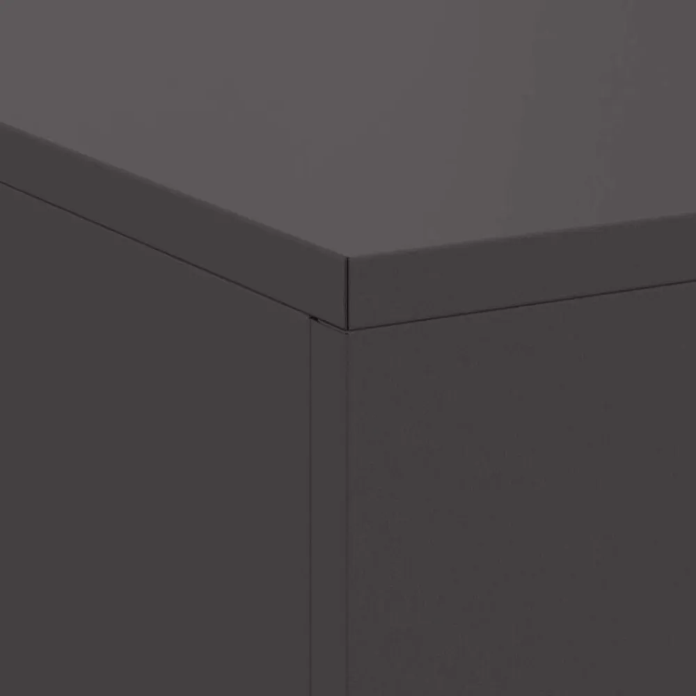 vidaXL Hoguera Negro 100 x 100 x 30 cm Acero Acero laminado en frío/negro Best