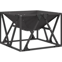 vidaXL Chimeneas-Hoguera Negro 50 x 50 x 35 cm Acero