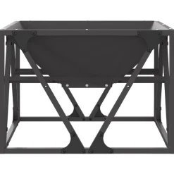 vidaXL Chimeneas-Hoguera Negro 50 x 50 x 35 cm Acero