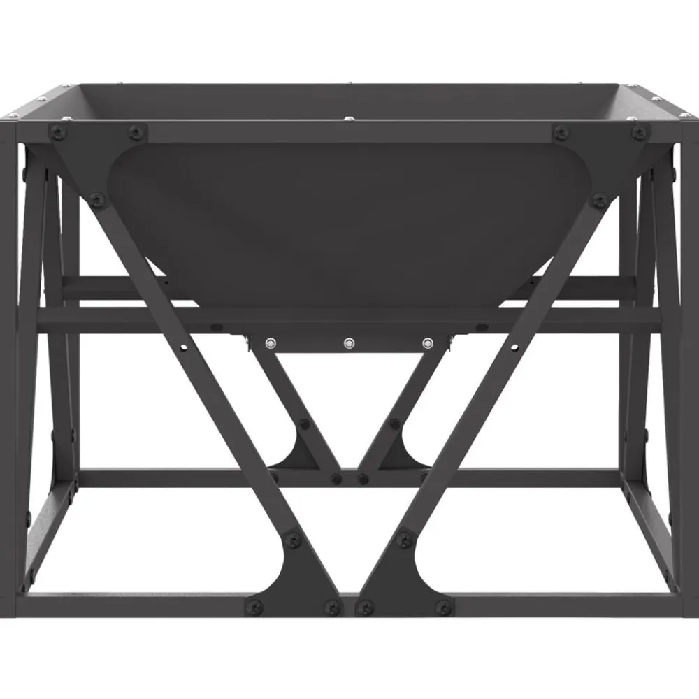 vidaXL Chimeneas-Hoguera Negro 50 x 50 x 35 cm Acero