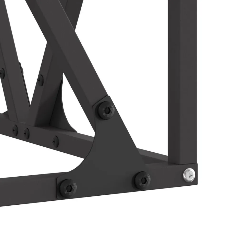 vidaXL Chimeneas-Hoguera Negro 50 x 50 x 35 cm Acero