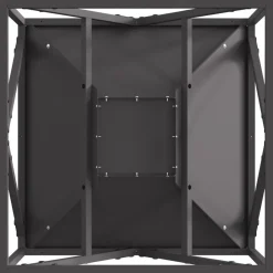 vidaXL Chimeneas-Hoguera Negro 50 x 50 x 35 cm Acero