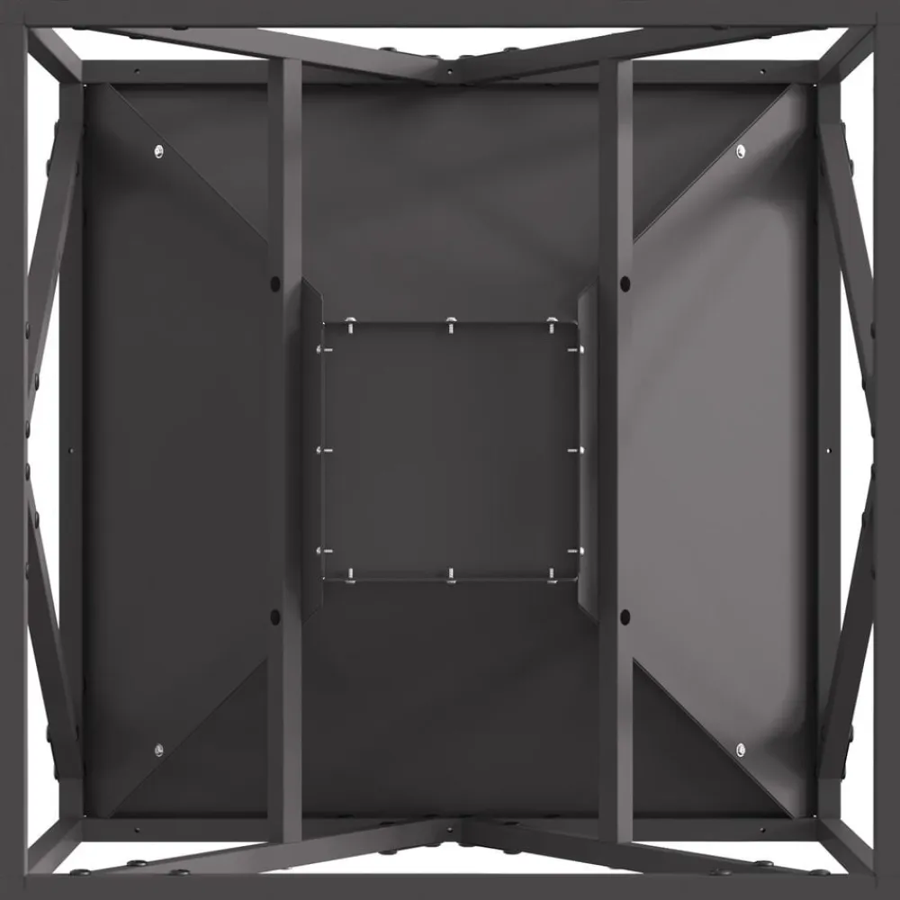 vidaXL Chimeneas-Hoguera Negro 50 x 50 x 35 cm Acero
