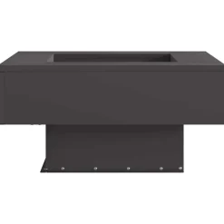 vidaXL Chimeneas-Hoguera Negro 60 x 60 x 30 cm Acero