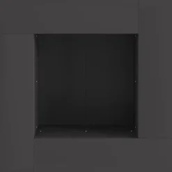 vidaXL Chimeneas-Hoguera Negro 60 x 60 x 30 cm Acero