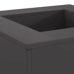 vidaXL Chimeneas-Hoguera Negro 60 x 60 x 30 cm Acero