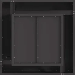 vidaXL Chimeneas-Hoguera Negro 60 x 60 x 30 cm Acero