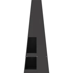 vidaXL Chimeneas-Hoguera Negro 35 x 35 x 100 cm Acero