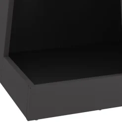 vidaXL Chimeneas-Hoguera Negro 35 x 35 x 100 cm Acero
